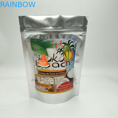 I sacchetti di plastica su misura di dimensione che imballano, stanno sulla borsa del di alluminio