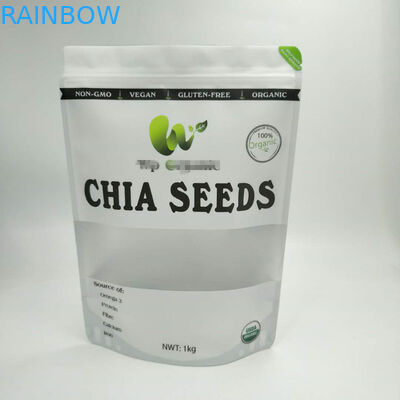 I sacchetti di plastica su misura di dimensione che imballano, stanno sulla borsa del di alluminio