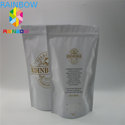 L'imballaggio laminato dei sacchetti di plastica del di alluminio, termosaldato sta sulle borse con la valvola