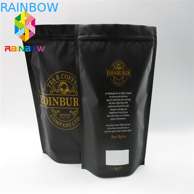 L'imballaggio laminato dei sacchetti di plastica del di alluminio, termosaldato sta sulle borse con la valvola