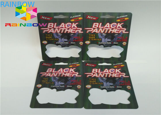 il rinoceronte pazzo di rinoceronte 69 di effetto 3D 7 pillole del sesso della capsula carda le scatole della pillola maschio di potenziamento e le carte d'imballaggio/scatola della bolla 3d