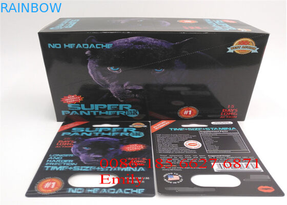 Carta della bolla della carta patinata che imballa laminazione lucida per le pillole sessuali di potenziamento