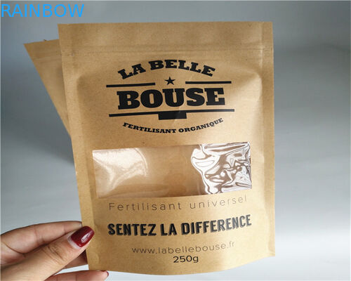 La radura della facciata frontale ha personalizzato i sacchi di carta per polvere/Candy/caffè