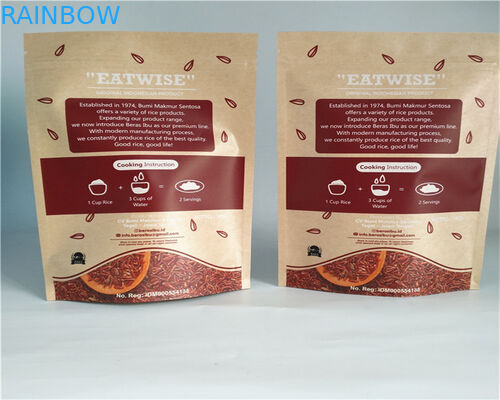 La radura della facciata frontale ha personalizzato i sacchi di carta per polvere/Candy/caffè