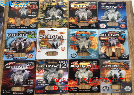 Blister conveniente delle pillole di rinoceronte che imballa con l'effetto di superficie di goffratura