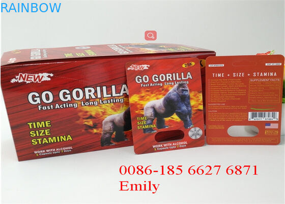 Bolla di plastica di stampa UV che imballa dimensione su misura per le pillole medicinali