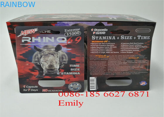 Bolla di plastica di stampa UV che imballa dimensione su misura per le pillole medicinali