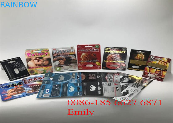 Carta materiale di carta della bolla che imballa per tutte le capsule di potere del pene della natura FX9000