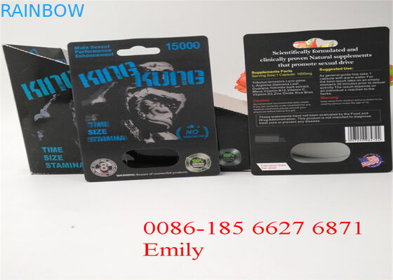 Carta materiale di carta della bolla che imballa per tutte le capsule di potere del pene della natura FX9000