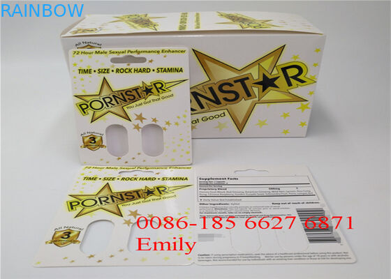 Carta materiale di carta della bolla che imballa per tutte le capsule di potere del pene della natura FX9000