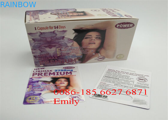 Carta materiale di carta della bolla che imballa per tutte le capsule di potere del pene della natura FX9000