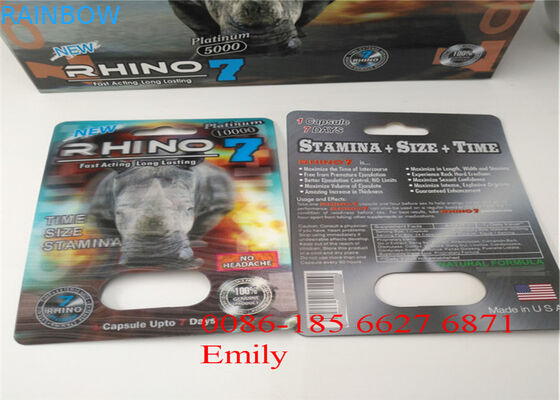 Carta della bolla dell'OEM che imballa per il miglioramento dell'imballaggio massimo delle capsule dell'uomo