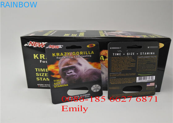 Carta della bolla dell'OEM che imballa per il miglioramento dell'imballaggio massimo delle capsule dell'uomo