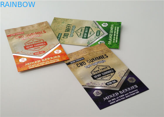 Materiale opaco d'imballaggio di incenso di erbe OPP del di alluminio con colore trasparente