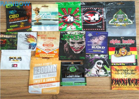 Materiale opaco d'imballaggio di incenso di erbe OPP del di alluminio con colore trasparente