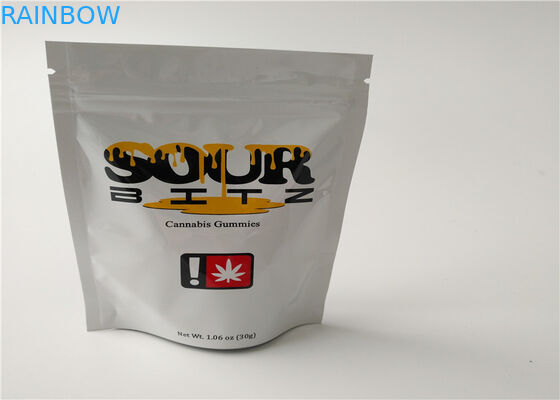 Rifinitura opaca d'imballaggio di incenso di erbe del rinforzatore di rinoceronte con la chiusura lampo chiudibile ri-