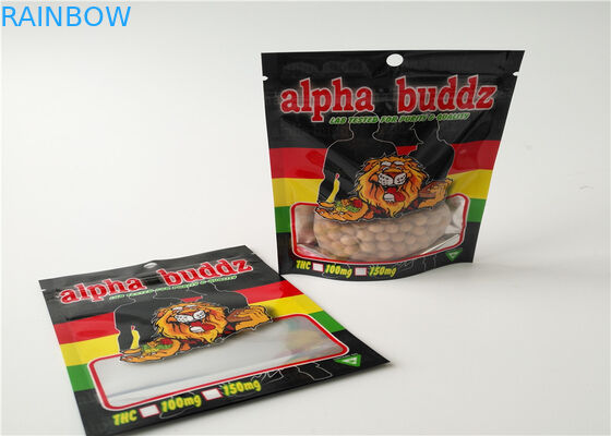 Rifinitura opaca d'imballaggio di incenso di erbe del rinforzatore di rinoceronte con la chiusura lampo chiudibile ri-