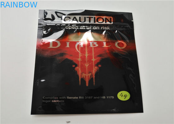 Rifinitura opaca d'imballaggio di incenso di erbe del rinforzatore di rinoceronte con la chiusura lampo chiudibile ri-