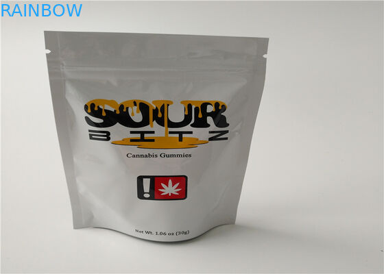 Incenso di erbe risigillabile che imballa, borse di plastica di THC della chiusura lampo per l'imballaggio della pillola