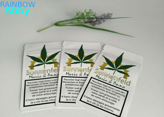 Oro che stampa colore risigillabile dei sacchetti di plastica CMYK con materiale su misura