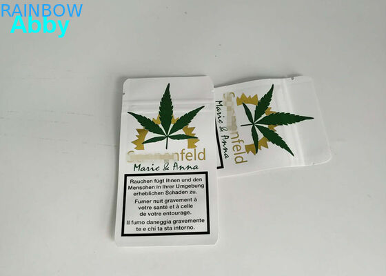 Oro che stampa colore risigillabile dei sacchetti di plastica CMYK con materiale su misura