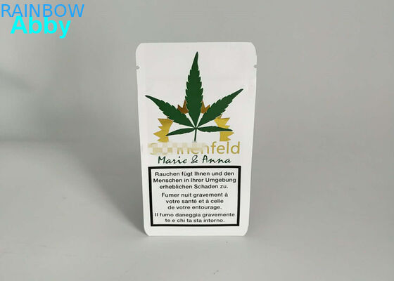 Oro che stampa colore risigillabile dei sacchetti di plastica CMYK con materiale su misura