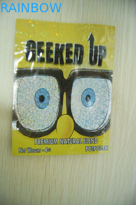 Incenso di erbe che imballa, sacchetto laterale 4g della foglia ambrata della guarnizione di sicurezza tre