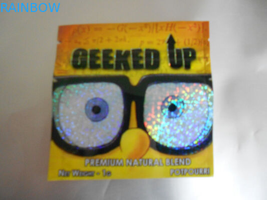 Incenso di erbe che imballa, sacchetto laterale 4g della foglia ambrata della guarnizione di sicurezza tre