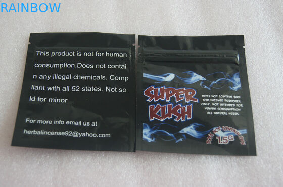 Incenso di erbe che imballa, borse di plastica materiali dell'alta barriera della chiusura lampo del PE