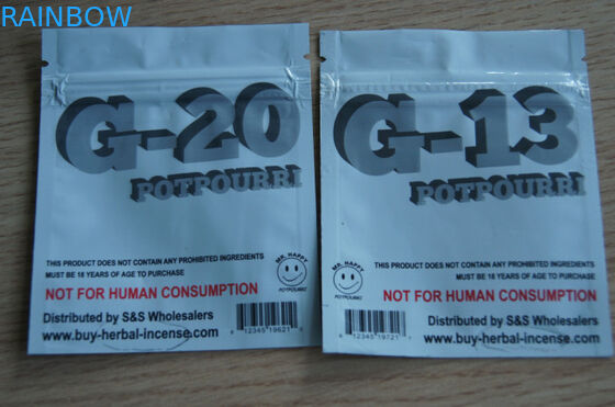 Imballaggio di erbe autoadesivo di incenso rispettoso dell'ambiente per le capsule di CBD