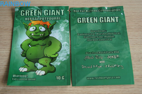 Chiaro incenso di erbe anteriore che imballa logo su ordinazione riciclabile per permesso del tabacco