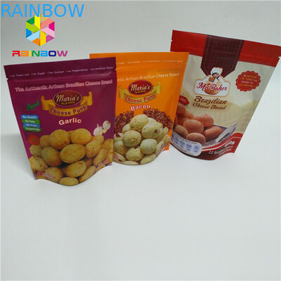 Variopinto stia sulla superficie di Matt delle borse del sacchetto con le tacche a chiusura lampo superiori dello strappo