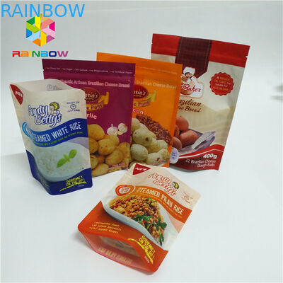 Variopinto stia sulla superficie di Matt delle borse del sacchetto con le tacche a chiusura lampo superiori dello strappo