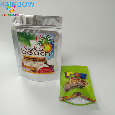 Variopinto stia sulla superficie di Matt delle borse del sacchetto con le tacche a chiusura lampo superiori dello strappo