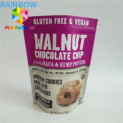 Colore pieno che stampa i sacchetti di plastica che imballano colore su misura per gli alimenti secchi