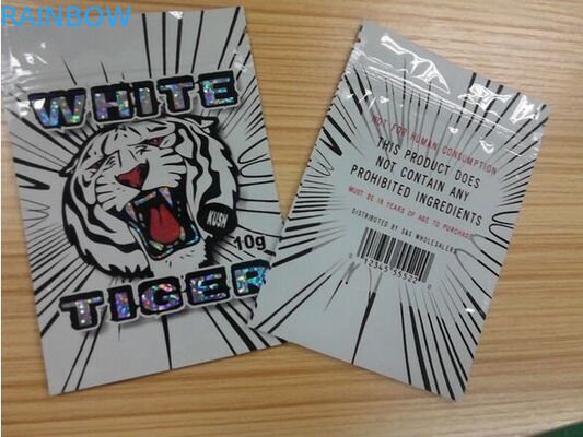 Ravure che stampa il materiale laterale della stagnola di Mylar del sacchetto della guarnizione tre con la maniglia della cima di Ipper