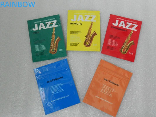 Borse di plastica della chiusura lampo della bustina del pacchetto con il materiale del commestibile con colore di CMYK