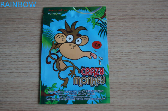 la chiusura lampo di plastica 40mg insacca la barriera aero- di timbratura di oro uno spessore di 100 micron