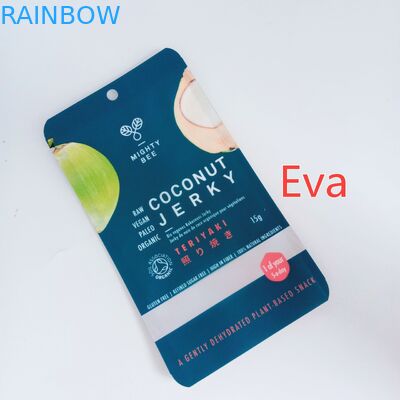 L'abitudine della chiusura lampo di Mylar ha stampato la plastica pura delle borse dello spuntino per lo scatto/frutta secca della noce di cocco