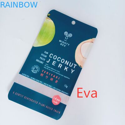 L'abitudine della chiusura lampo di Mylar ha stampato la plastica pura delle borse dello spuntino per lo scatto/frutta secca della noce di cocco