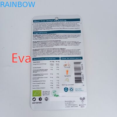 L'abitudine della chiusura lampo di Mylar ha stampato la plastica pura delle borse dello spuntino per lo scatto/frutta secca della noce di cocco