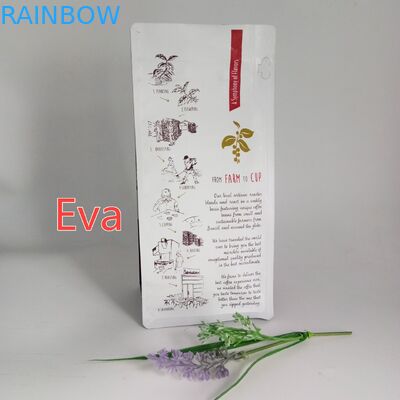 La chiusura lampo risigillabile sta su insacca il fondo piatto per l'imballaggio dell'alimentazione animale