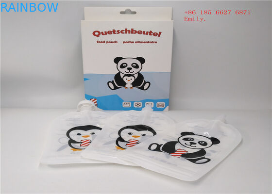 Sacchetto riutilizzabile del becco che imballa il commestibile di plastica di compressione per il succo di frutta