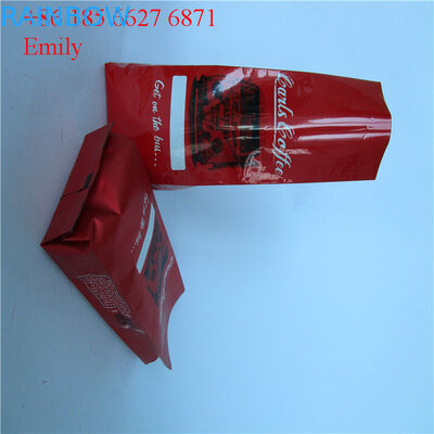 Zipper il sacchetto della stagnola che imballa 250g 500g con il degassamento delle valvole unidirezionali