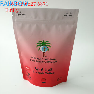 Zipper il sacchetto della stagnola che imballa 250g 500g con il degassamento delle valvole unidirezionali