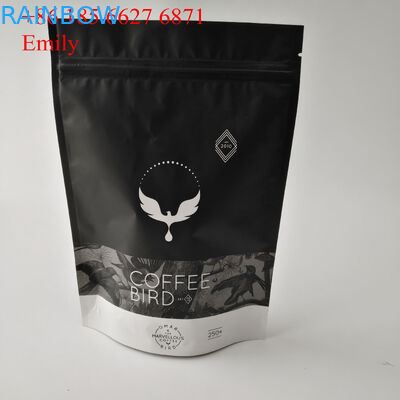 Zipper il sacchetto della stagnola che imballa 250g 500g con il degassamento delle valvole unidirezionali