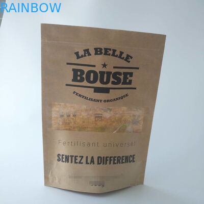 Imballaggio individuale per piccoli snack carta kraft marrone personalizzata per popcorn