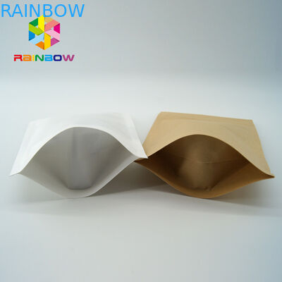 Imballaggio individuale per piccoli snack carta kraft marrone personalizzata per popcorn