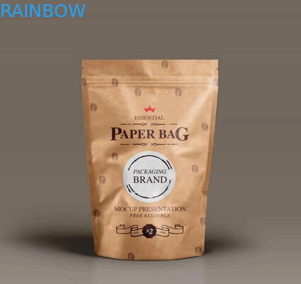 Imballaggio individuale per piccoli snack carta kraft marrone personalizzata per popcorn