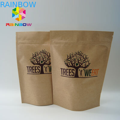 Imballaggio individuale per piccoli snack carta kraft marrone personalizzata per popcorn